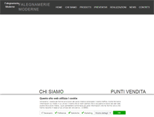 Tablet Screenshot of falegnameriemoderne.com